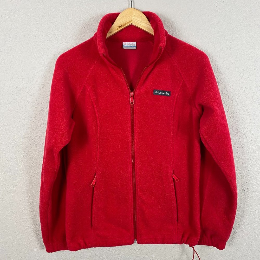 Columbia Full Zip Women's Fleece Sweater Bright Red